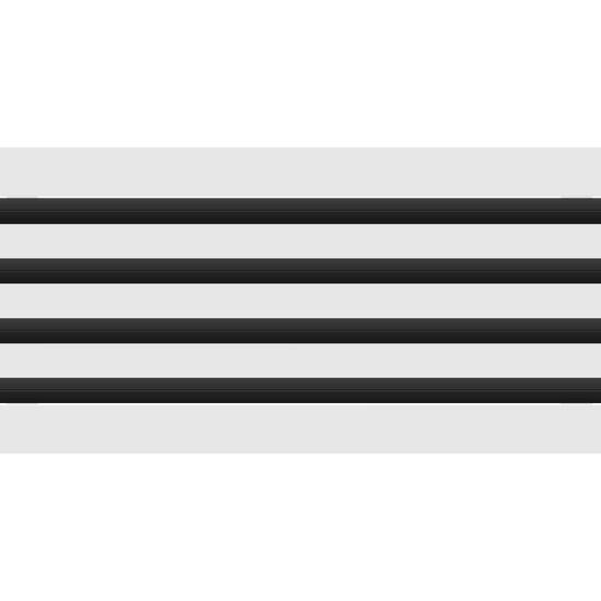 3D Model of 24x8 Modern Air Vent Cover White - Standard Linear Slot Diffuser White - Texas Buildmart