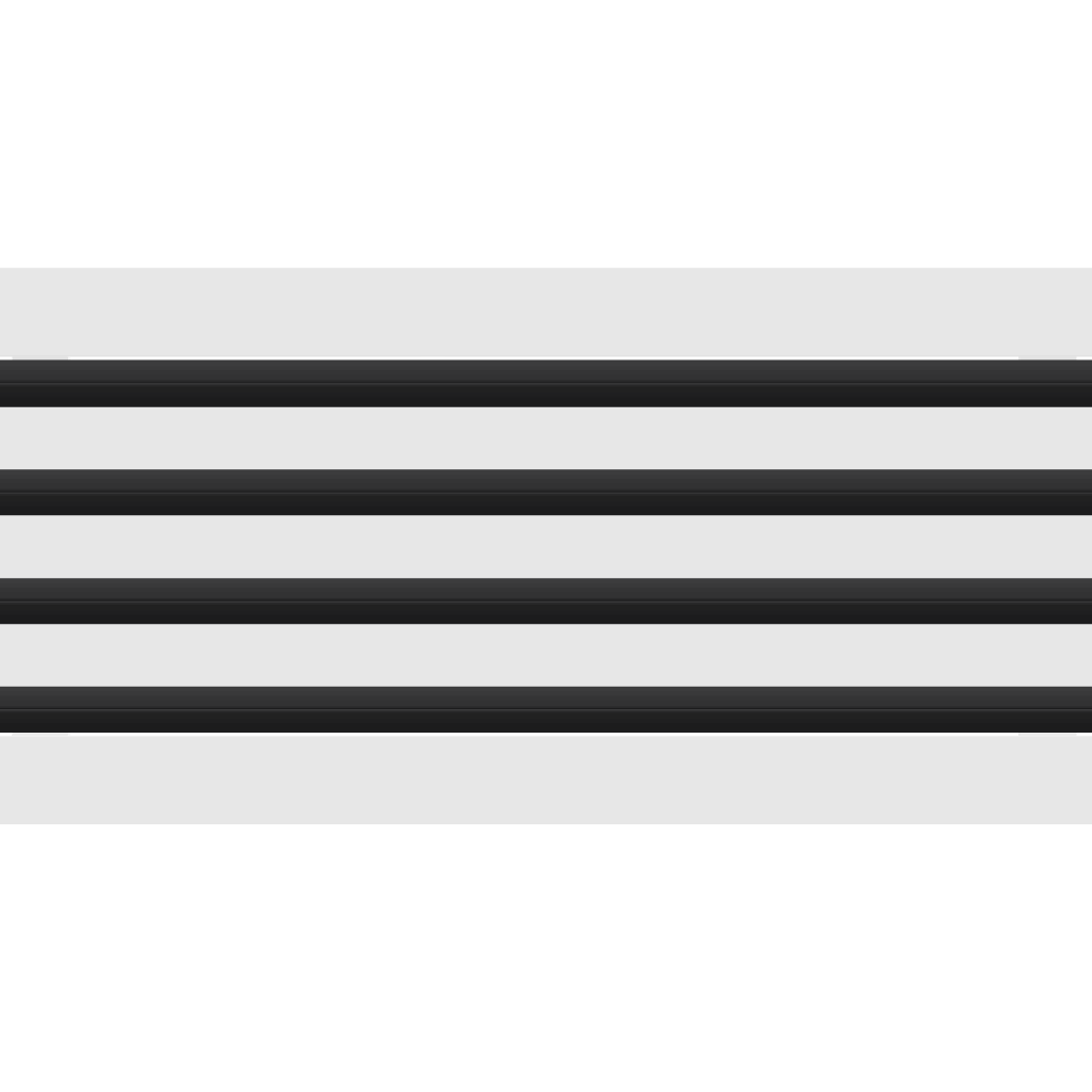 3D Model of 24x8 Modern Air Vent Cover White - Standard Linear Slot Diffuser White - Texas Buildmart