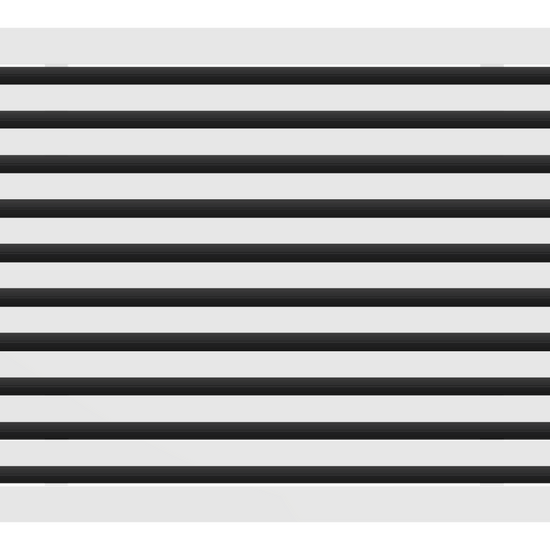 3D Model of 25x20 Modern Air Vent Cover White - Standard Linear Slot Diffuser White - Texas Buildmart