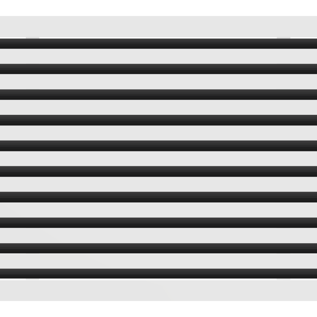 3D Model of 25x20 Modern Air Vent Cover White - Standard Linear Slot Diffuser White - Texas Buildmart