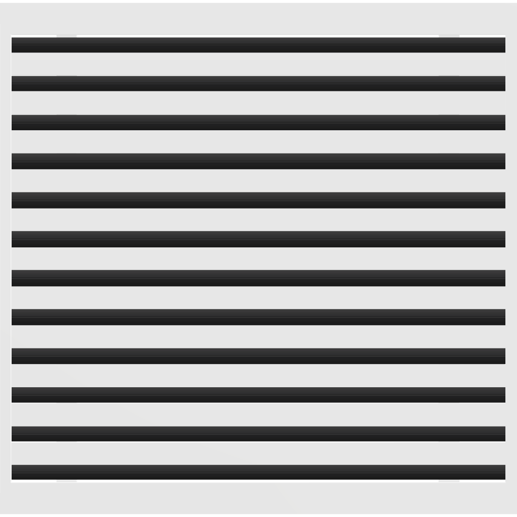 3D Model of 25x24 Modern Air Vent Cover White - Standard Linear Slot Diffuser White - Texas Buildmart