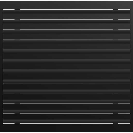 3D Model of 25x24 Modern Air Vent Cover Black - Standard Linear Slot Diffuser Black - Texas Buildmart