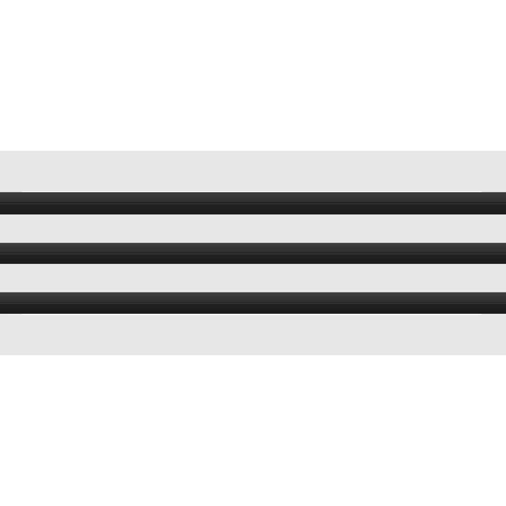 3D Model of 25x6 Modern Air Vent Cover White - Standard Linear Slot Diffuser White - Texas Buildmart