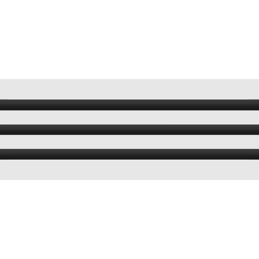 3D Model of 26x6 Modern Air Vent Cover White - Standard Linear Slot Diffuser White - Texas Buildmart