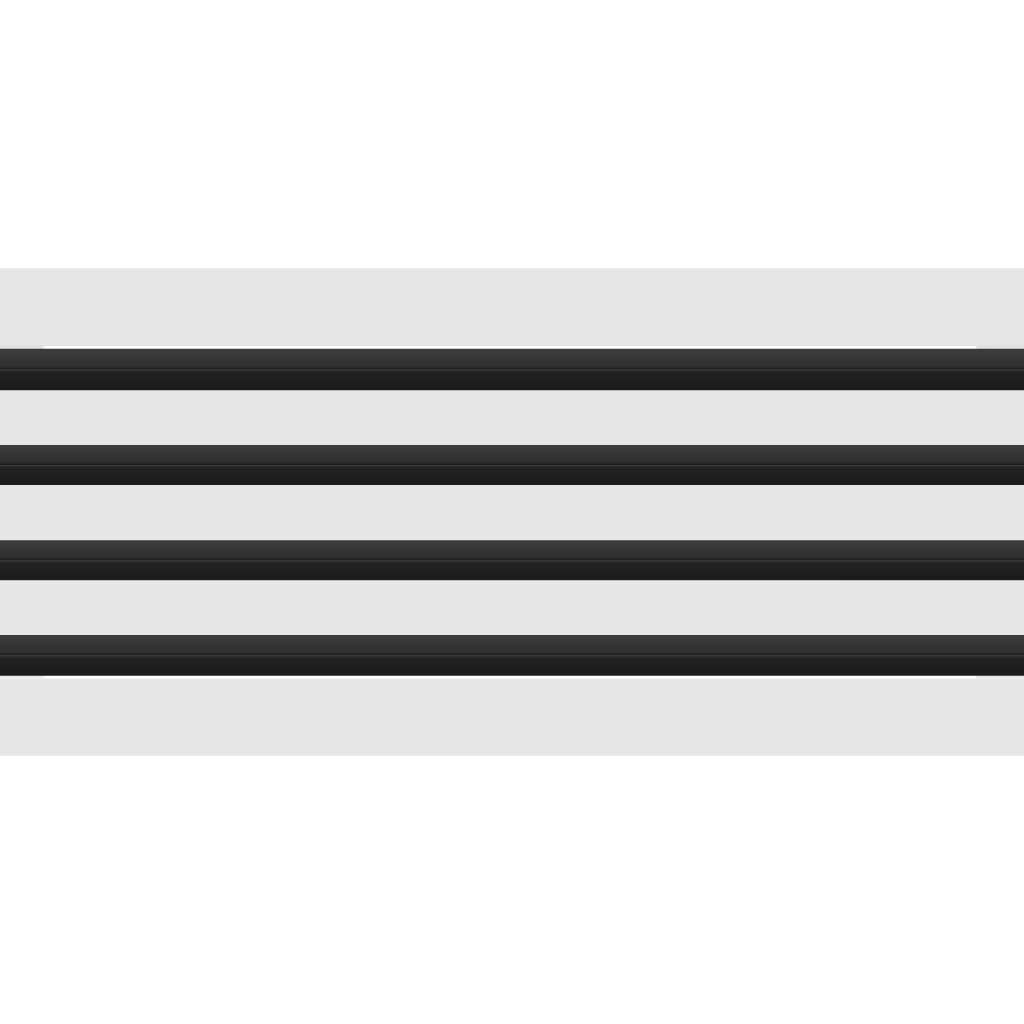 3D Model of 26x8 Modern Air Vent Cover White - Standard Linear Slot Diffuser White - Texas Buildmart