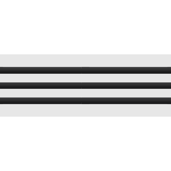 3D Model of 28x6 Modern Air Vent Cover White - Standard Linear Slot Diffuser White - Texas Buildmart