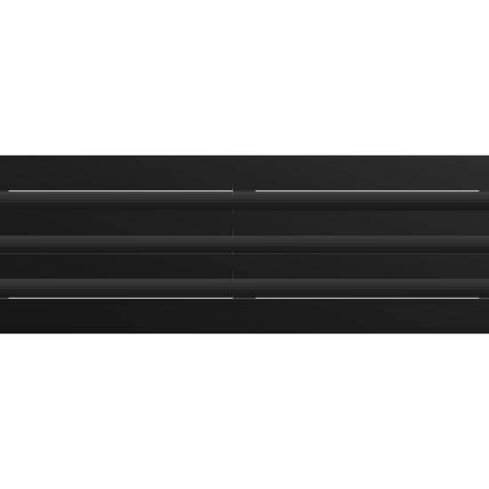 3D Model of 28x6 Modern Air Vent Cover Black - Standard Linear Slot Diffuser Black - Texas Buildmart