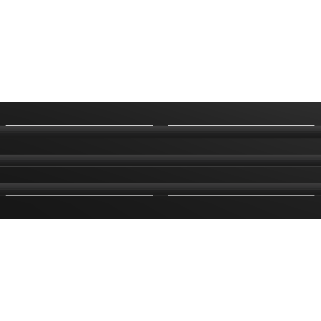 3D Model of 28x6 Modern Air Vent Cover Black - Standard Linear Slot Diffuser Black - Texas Buildmart