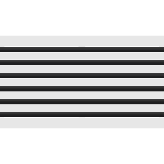 3D Model of 30x12 Modern Air Vent Cover White - Standard Linear Slot Diffuser White - Texas Buildmart