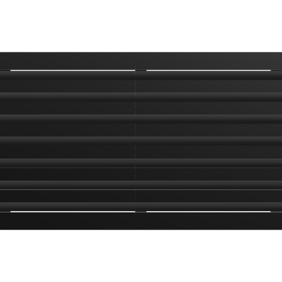 3D Model of 30x14 Modern Air Vent Cover Black - Standard Linear Slot Diffuser Black - Texas Buildmart