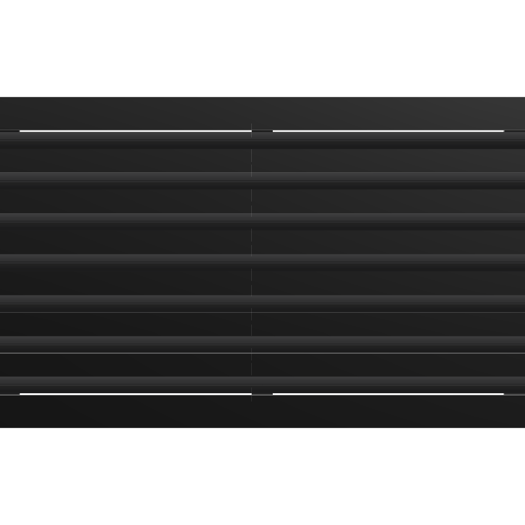 3D Model of 30x14 Modern Air Vent Cover Black - Standard Linear Slot Diffuser Black - Texas Buildmart