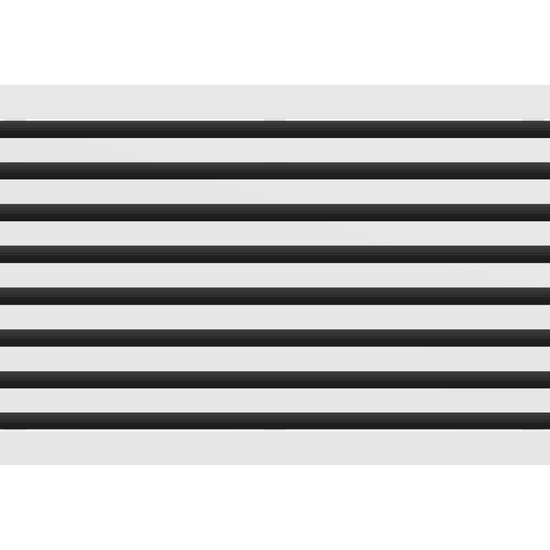 3D Model of 30x16 Modern Air Vent Cover White - Standard Linear Slot Diffuser White - Texas Buildmart