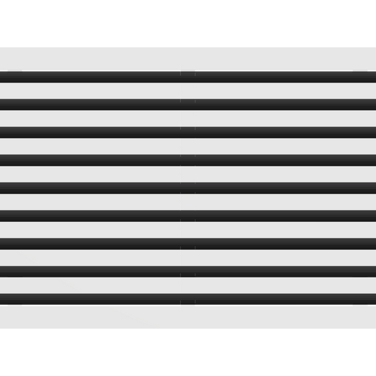 3D Model of 30x18 Modern Air Vent Cover White - Standard Linear Slot Diffuser White - Texas Buildmart