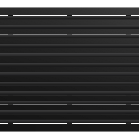 3D Model of 30x24 Modern Air Vent Cover Black - Standard Linear Slot Diffuser Black - Texas Buildmart
