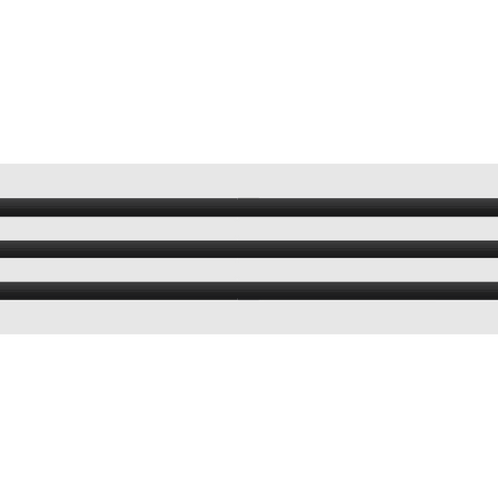 3D Model of 30x6 Modern Air Vent Cover White - Standard Linear Slot Diffuser White - Texas Buildmart