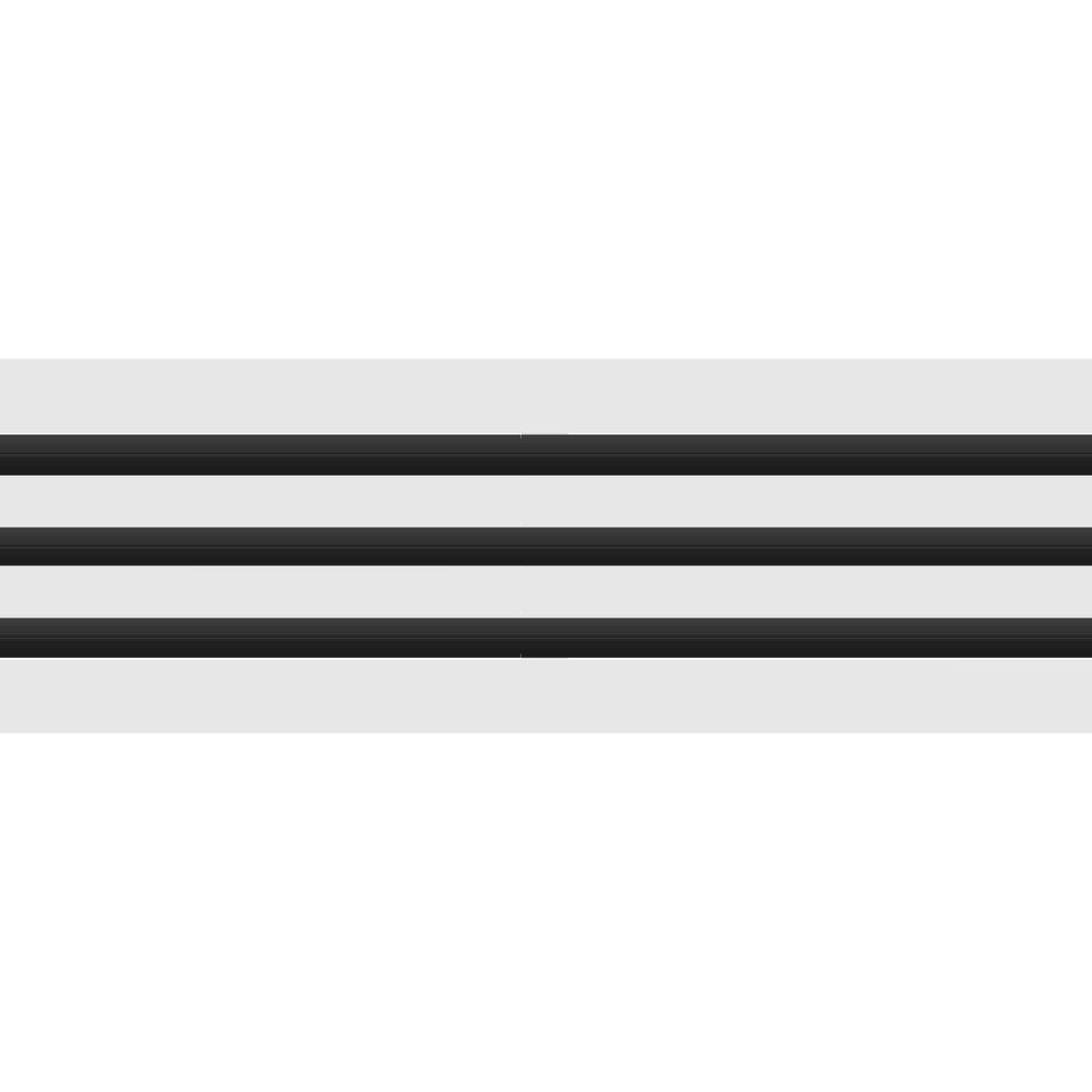 3D Model of 30x6 Modern Air Vent Cover White - Standard Linear Slot Diffuser White - Texas Buildmart
