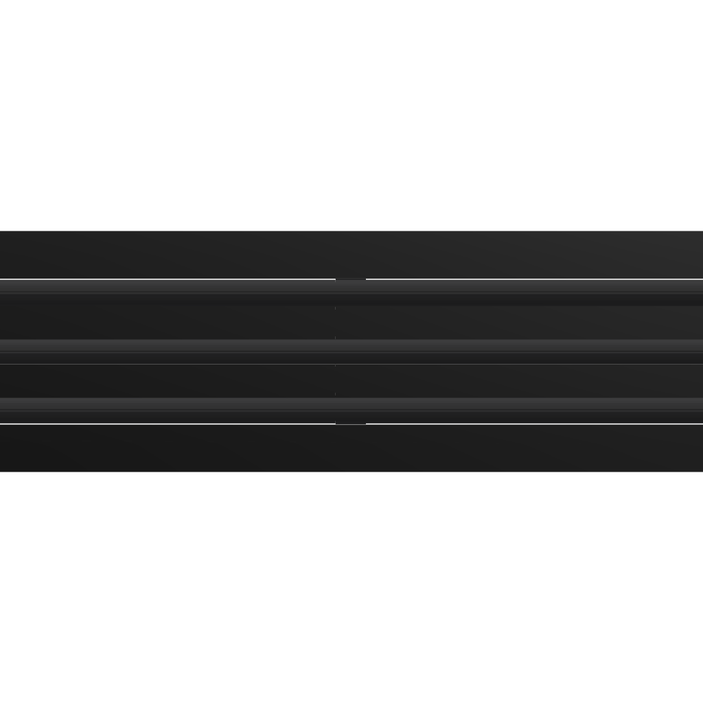 3D Model of 30x6 Modern Air Vent Cover Black - Standard Linear Slot Diffuser Black - Texas Buildmart