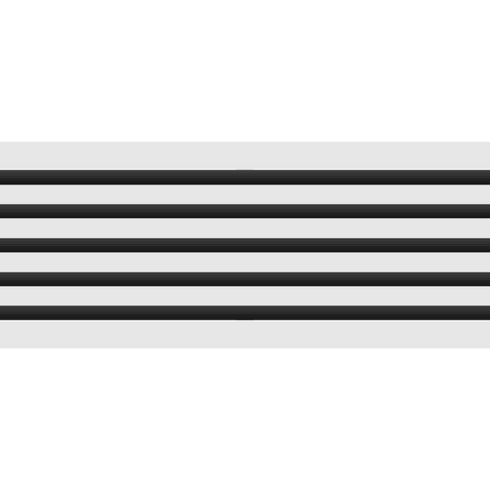 3D Model of 36x10 Modern Air Vent Cover White - Standard Linear Slot Diffuser White - Texas Buildmart