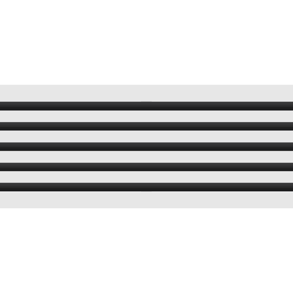 3D Model of 36x10 Modern Air Vent Cover White - Standard Linear Slot Diffuser White - Texas Buildmart