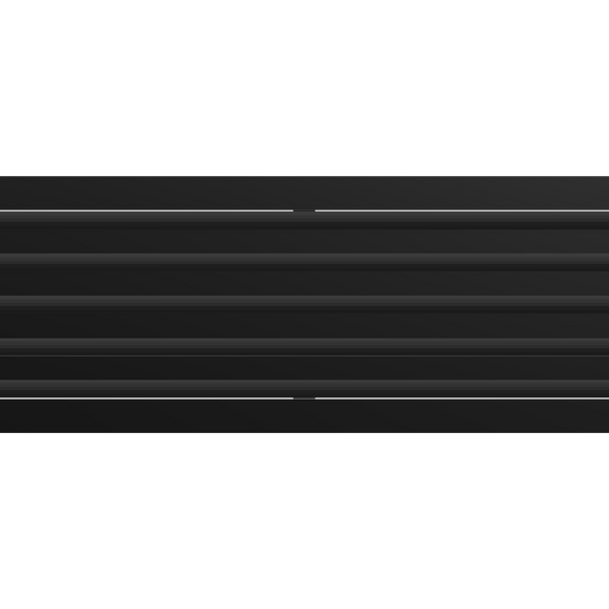 3D Model of 36x10 Modern Air Vent Cover Black - Standard Linear Slot Diffuser Black - Texas Buildmart
