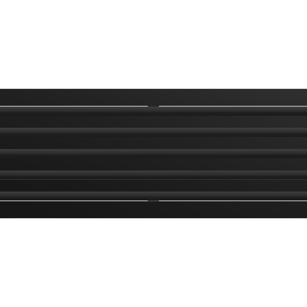 3D Model of 36x10 Modern Air Vent Cover Black - Standard Linear Slot Diffuser Black - Texas Buildmart