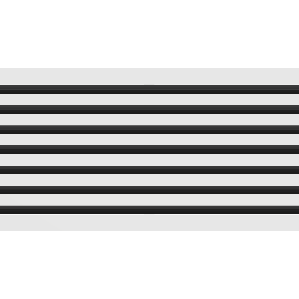 3D Model of 36x14 Modern Air Vent Cover White - Standard Linear Slot Diffuser White - Texas Buildmart