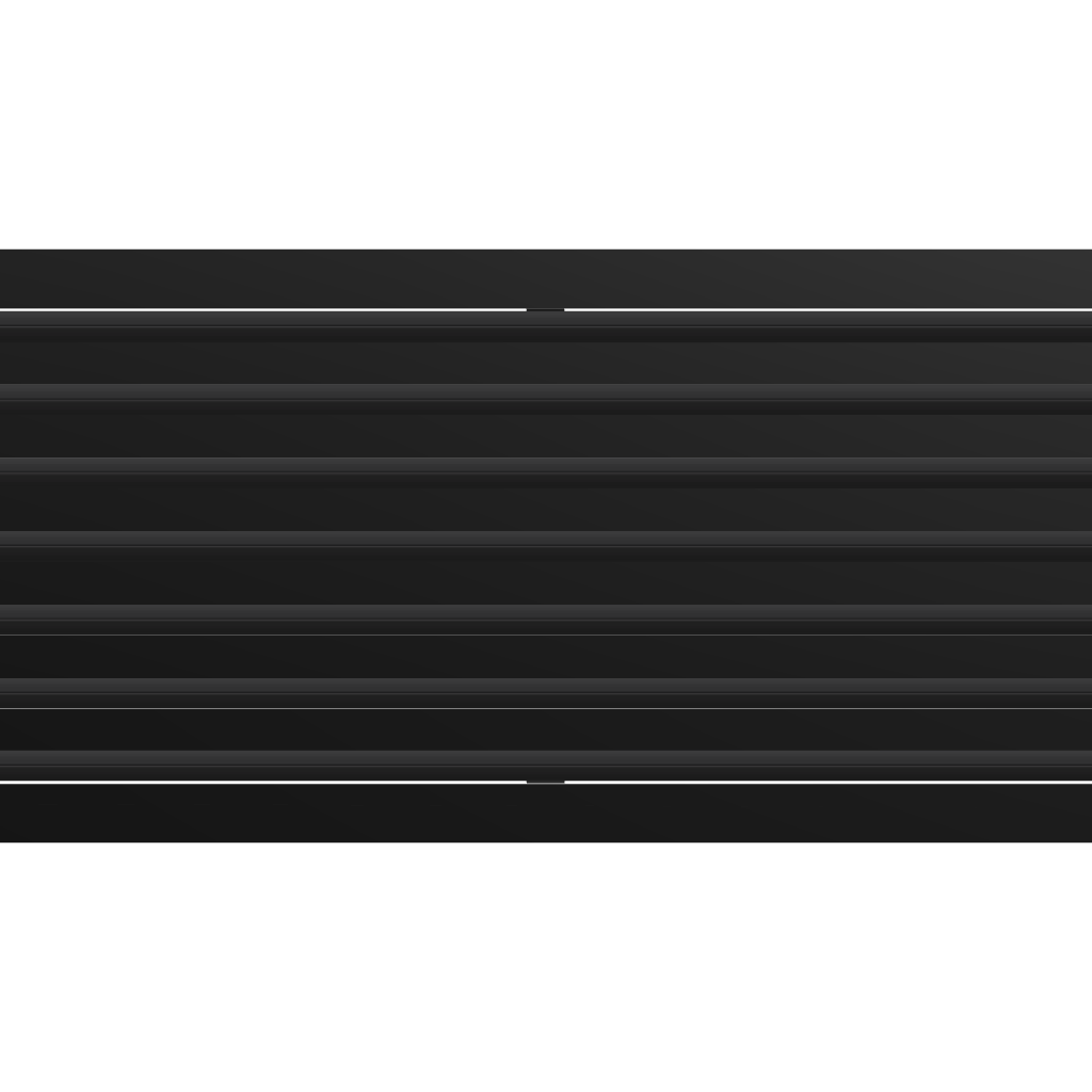 3D Model of 36x14 Modern Air Vent Cover Black - Standard Linear Slot Diffuser Black - Texas Buildmart