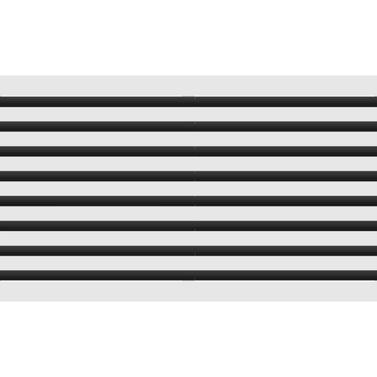 3D Model of 36x16 Modern Air Vent Cover White - Standard Linear Slot Diffuser White - Texas Buildmart