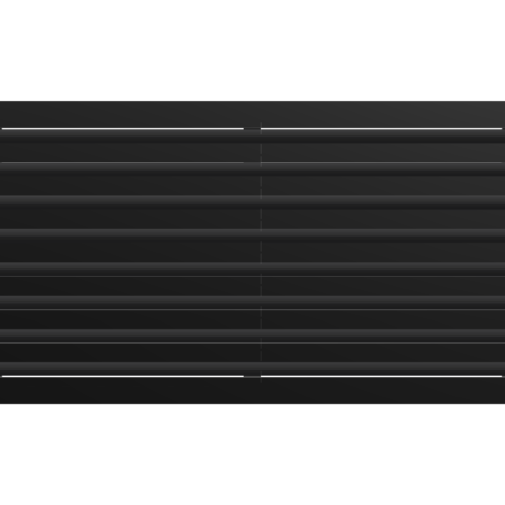 3D Model of 36x16 Modern Air Vent Cover Black - Standard Linear Slot Diffuser Black - Texas Buildmart