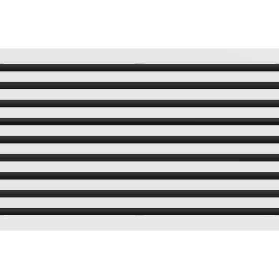 3D Model of 36x18 Modern Air Vent Cover White - 36x18 Standard Linear Slot Diffuser White - Texas Buildmart