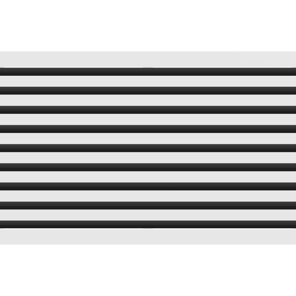 3D Model of 36x18 Modern Air Vent Cover White - 36x18 Standard Linear Slot Diffuser White - Texas Buildmart