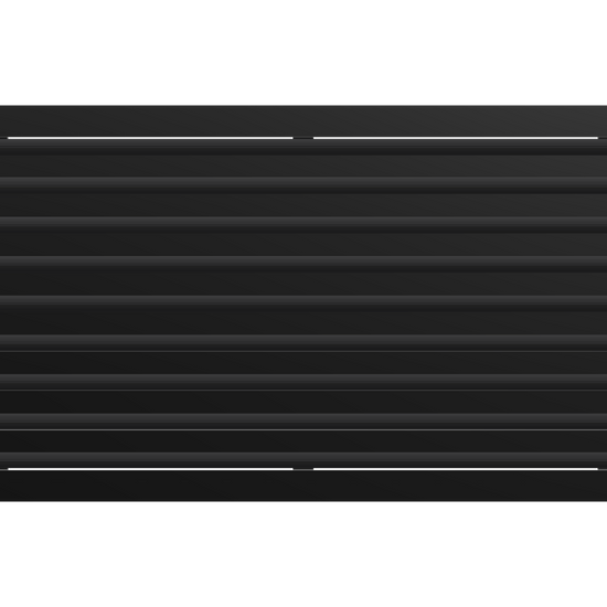 3D Model of 36x18 Modern Air Vent Cover Black - 36x18 Standard Linear Slot Diffuser Black - Texas Buildmart