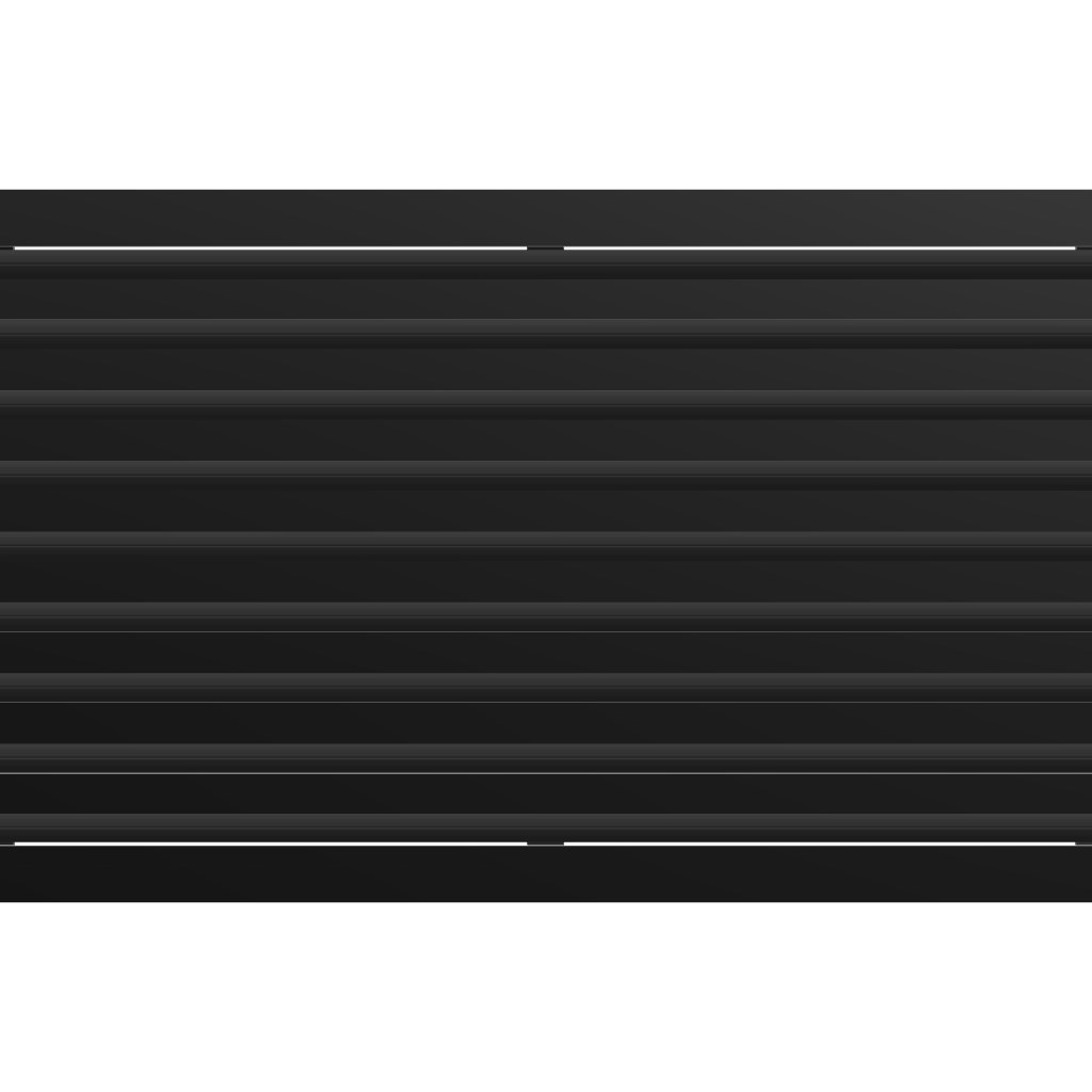 3D Model of 36x18 Modern Air Vent Cover Black - 36x18 Standard Linear Slot Diffuser Black - Texas Buildmart