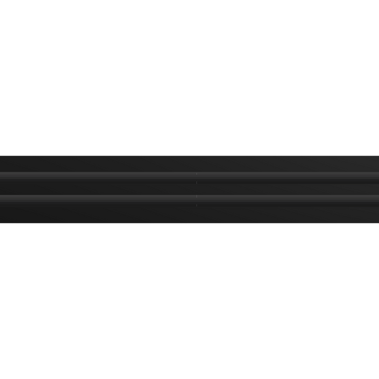 3D Model of 36 Inch 2 Slot Linear Air Vent Cover Black - Linear Diffuser Black - Texas Buildmart