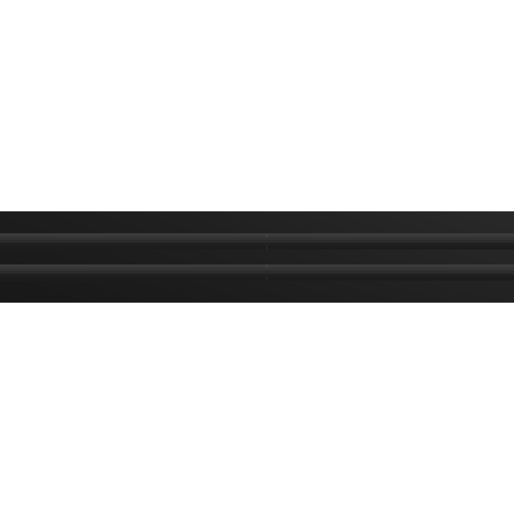 3D Model of 36 Inch 2 Slot Linear Air Vent Cover Black - Linear Diffuser Black - Texas Buildmart
