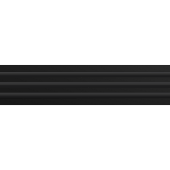3D Model of 36 Inch 3 Slot Linear Air Vent Cover Black - Linear Diffuser Black - Texas Buildmart