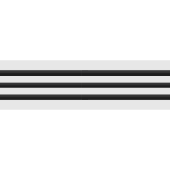 3D Model of 36x6 Modern Air Vent Cover White - Standard Linear Slot Diffuser White - Texas Buildmart