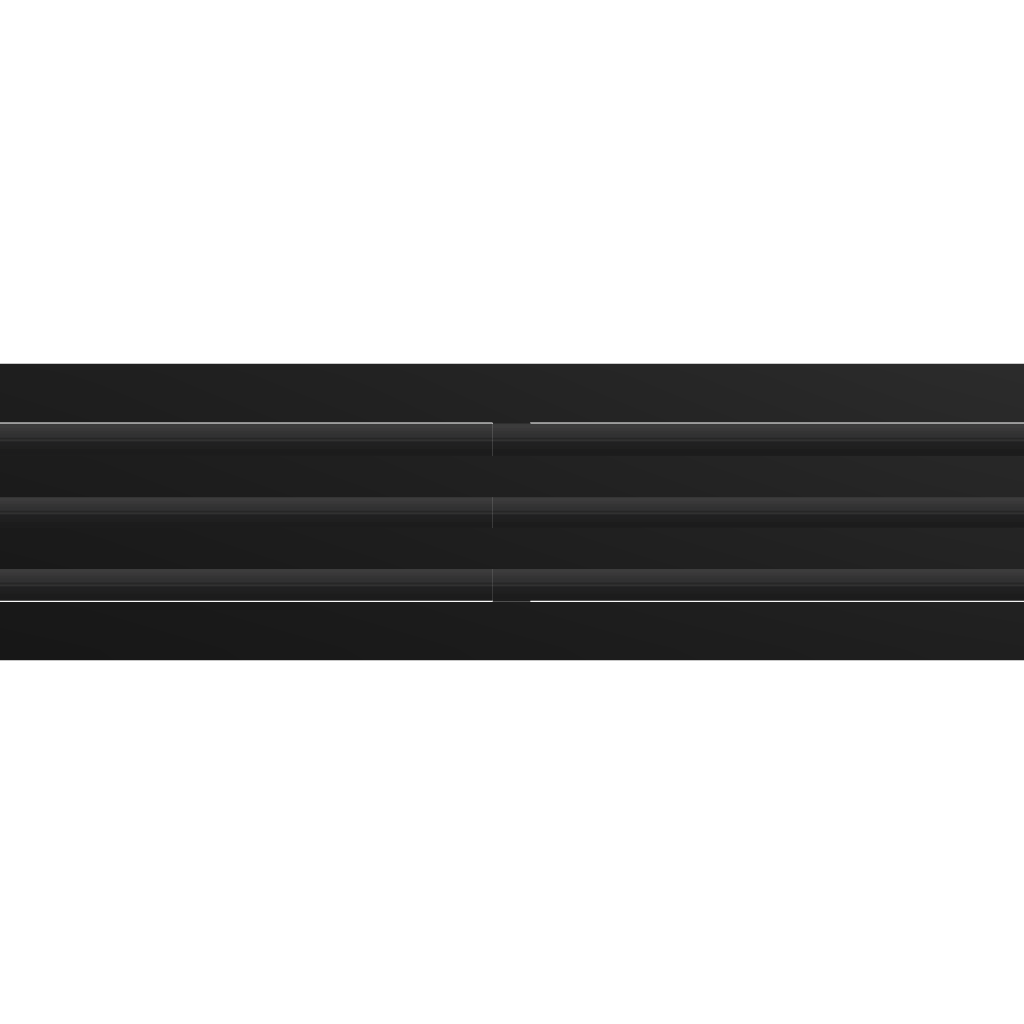 3D Model of 36x6 Modern Air Vent Cover Black - Standard Linear Slot Diffuser Black - Texas Buildmart