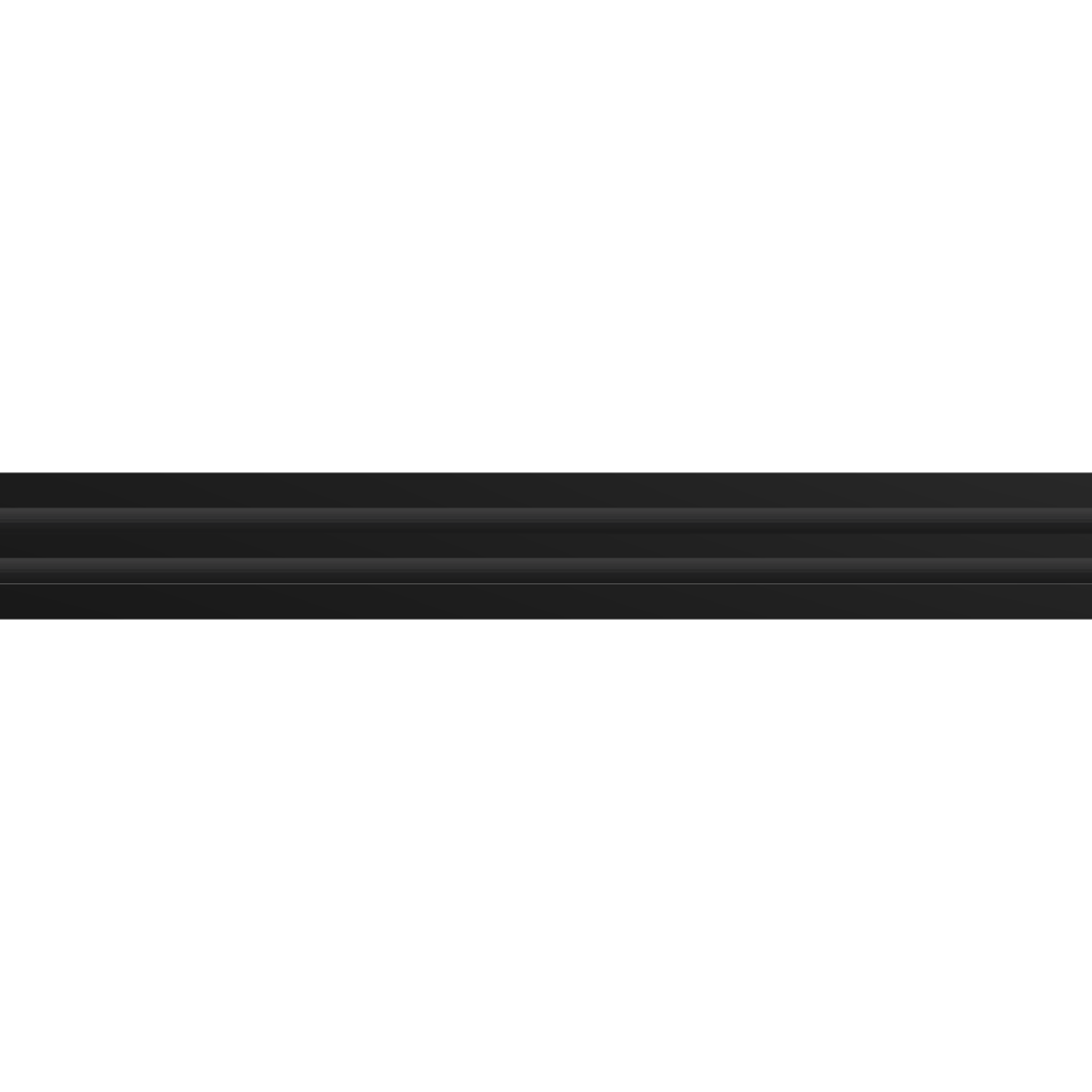 3D Model of 48 Inch 2 Slot Linear Air Vent Cover Black - Linear Diffuser Black - Texas Buildmart