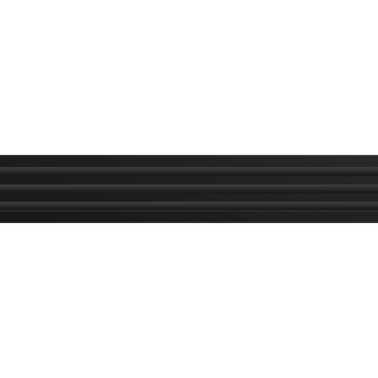 3D Model of 48 Inch 3 Slot Linear Air Vent Cover Black - Linear Diffuser Black - Texas Buildmart