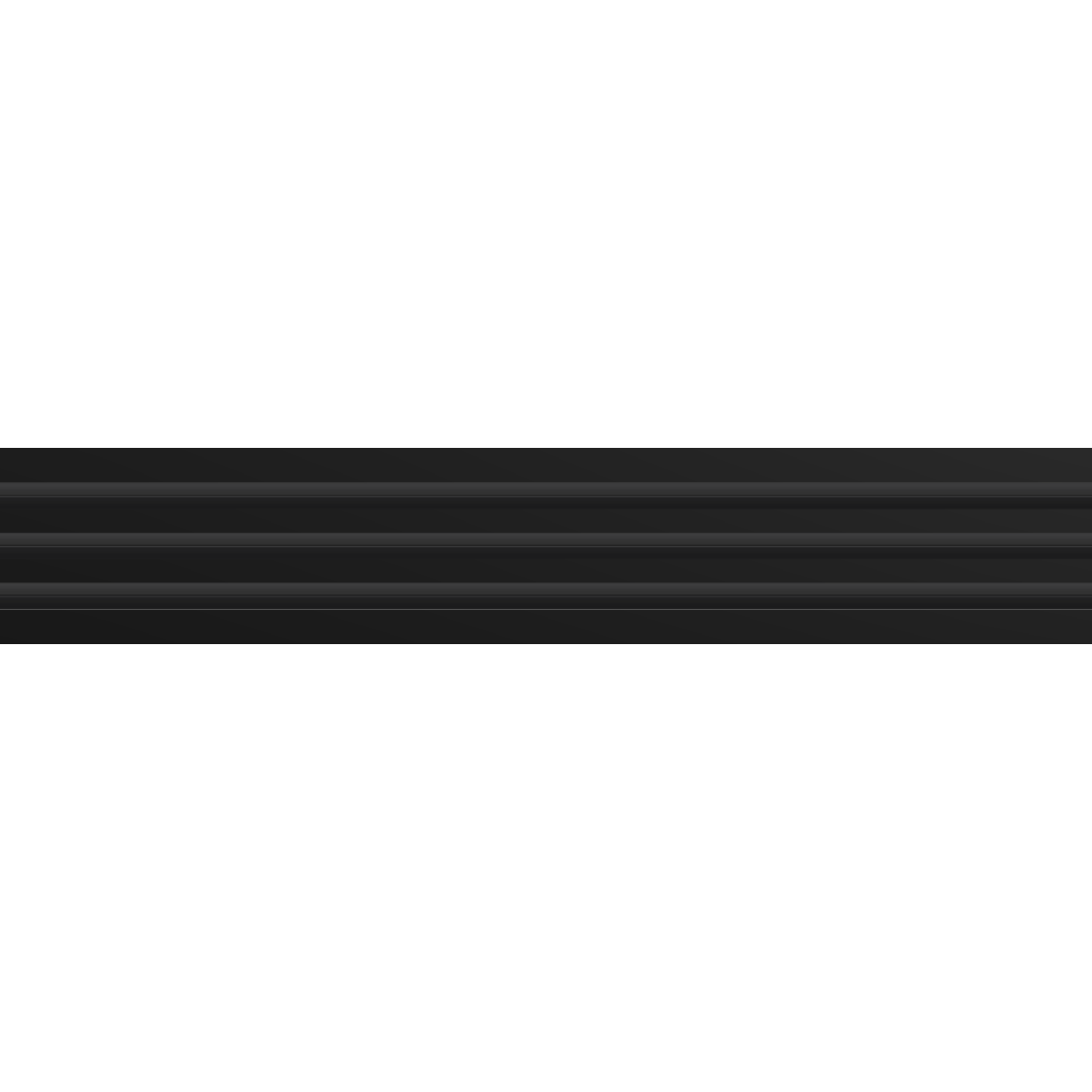 3D Model of 48 Inch 3 Slot Linear Air Vent Cover Black - Linear Diffuser Black - Texas Buildmart
