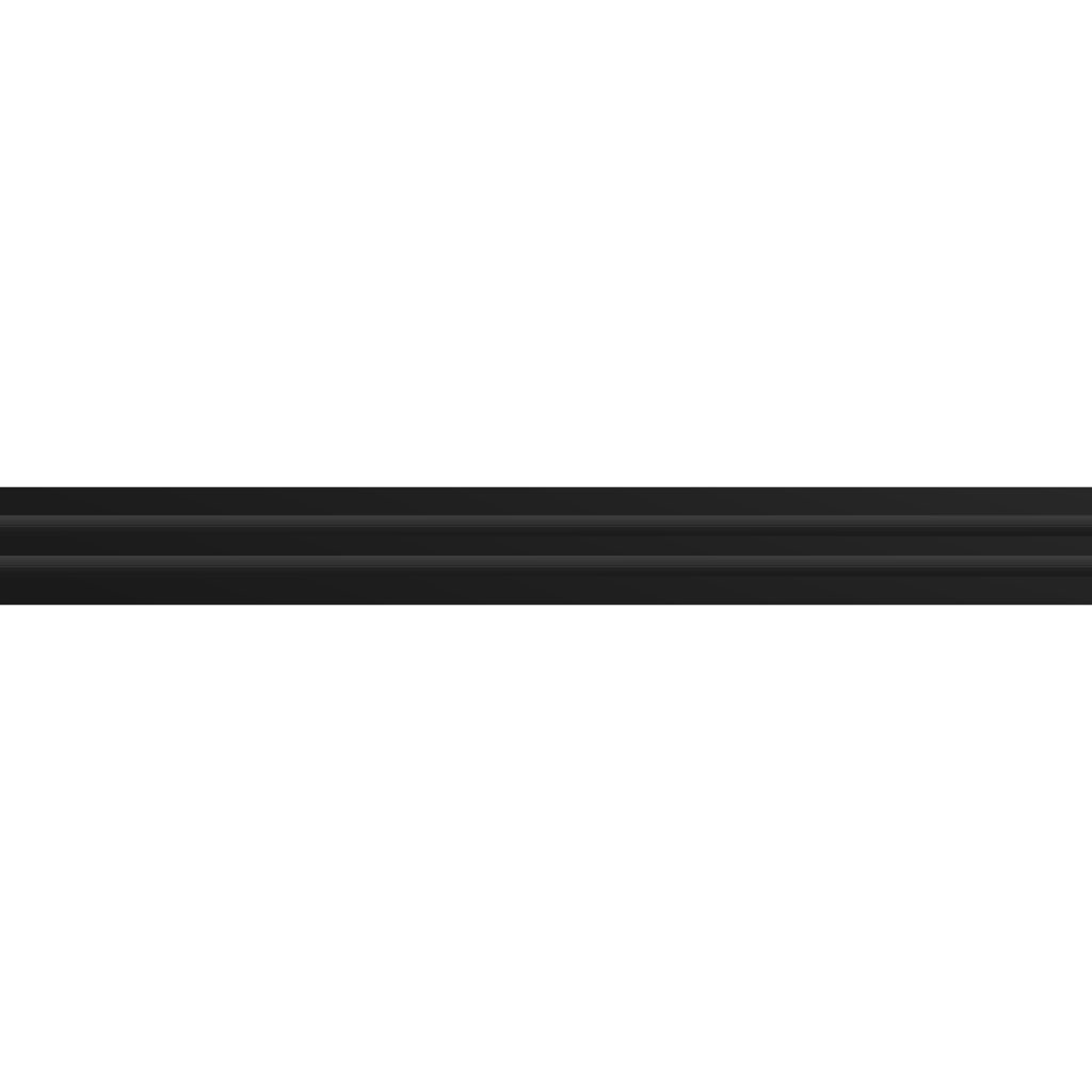 3D Model of 60 Inch 2 Slot Linear Air Vent Cover Black - Linear Diffuser Black - Texas Buildmart