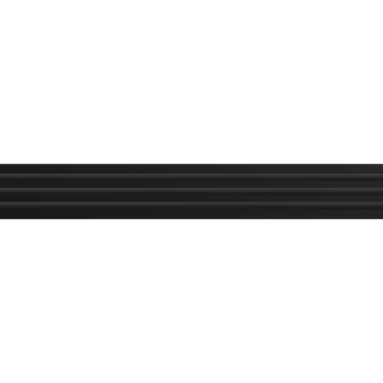 3D Model of 60 Inch 3 Slot Linear Air Vent Cover Black - Linear Diffuser Black - Texas Buildmart