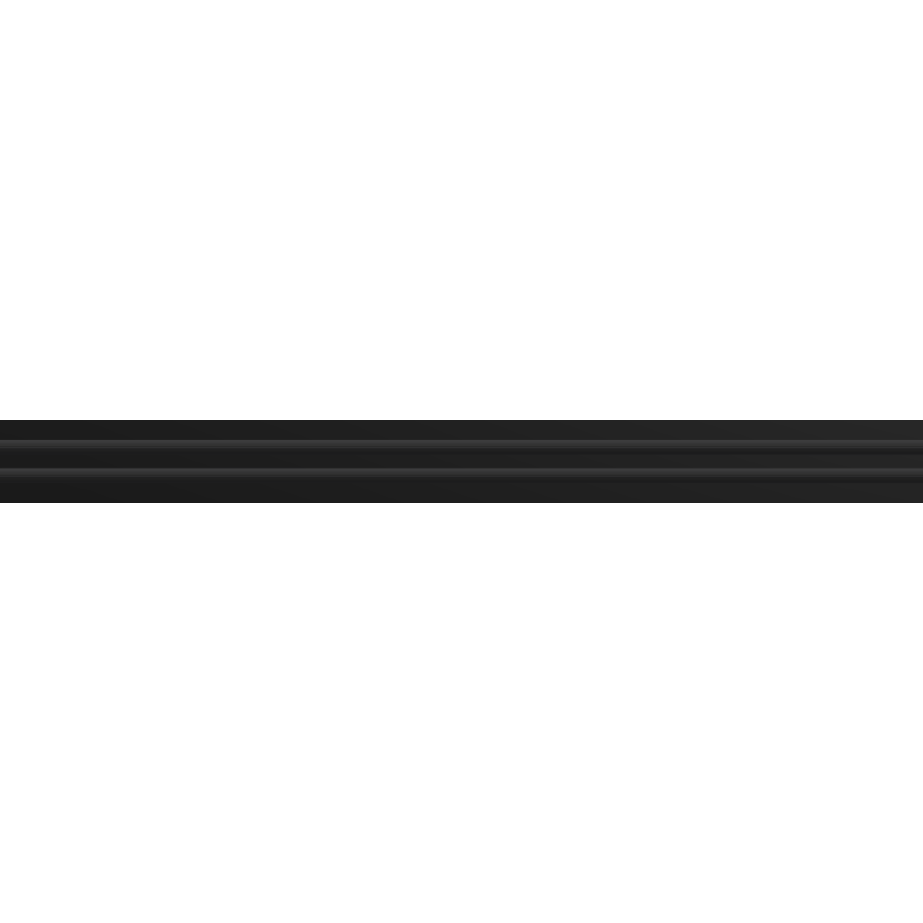 3D Model of 72 Inch 2 Slot Linear Air Vent Cover Black - Linear Diffuser Black - Texas Buildmart
