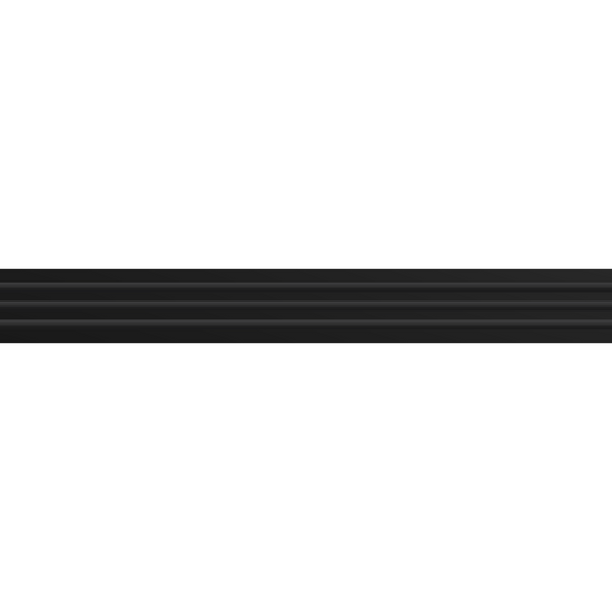 3D Model of 72 Inch 3 Slot Linear Air Vent Cover Black - Linear Diffuser Black - Texas Buildmart