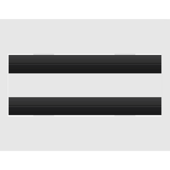 3D Model of 8x4 Modern Air Vent Cover White - Standard Linear Slot Diffuser White - Texas Buildmart