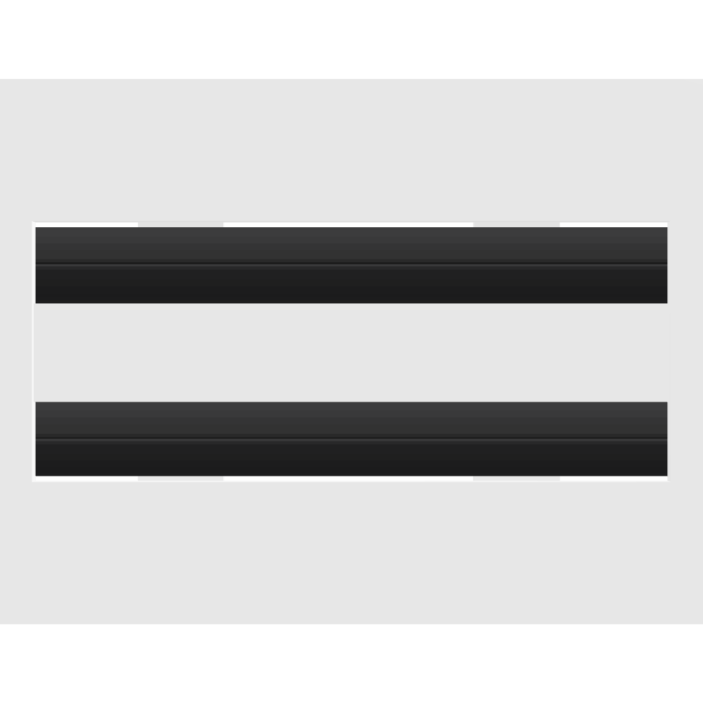 3D Model of 8x4 Modern Air Vent Cover White - Standard Linear Slot Diffuser White - Texas Buildmart