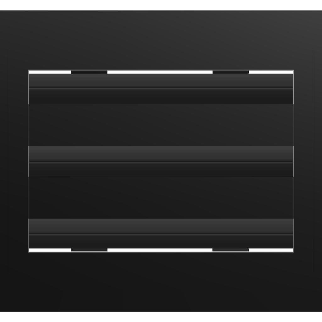 3D Model of 8x6 Modern Air Vent Cover Black - Standard Linear Slot Diffuser Black - Texas Buildmart