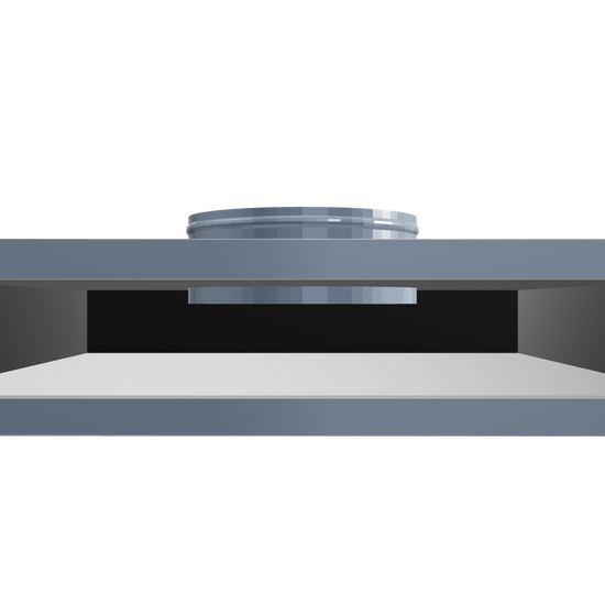 3D Model of 12 Inch 1 Slot Linear Slot Plenum Box - Linear Slot Diffuser Plenum - Texas Buildmart - AC Vent Covers - Linear Plenum Box