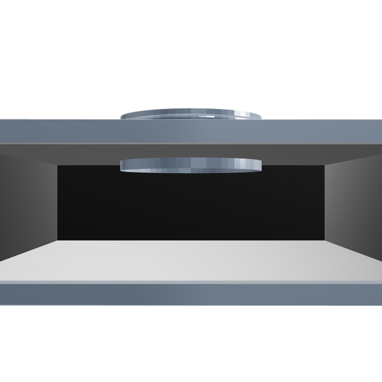 3D Model of 12 Inch 2 Slot Linear Slot Plenum Box - Linear Slot Diffuser Plenum - Texas Buildmart - AC Vent Covers - Linear Plenum Box